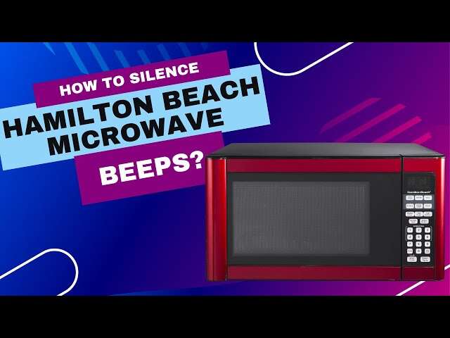How To Mute Hamilton Beach Microwave